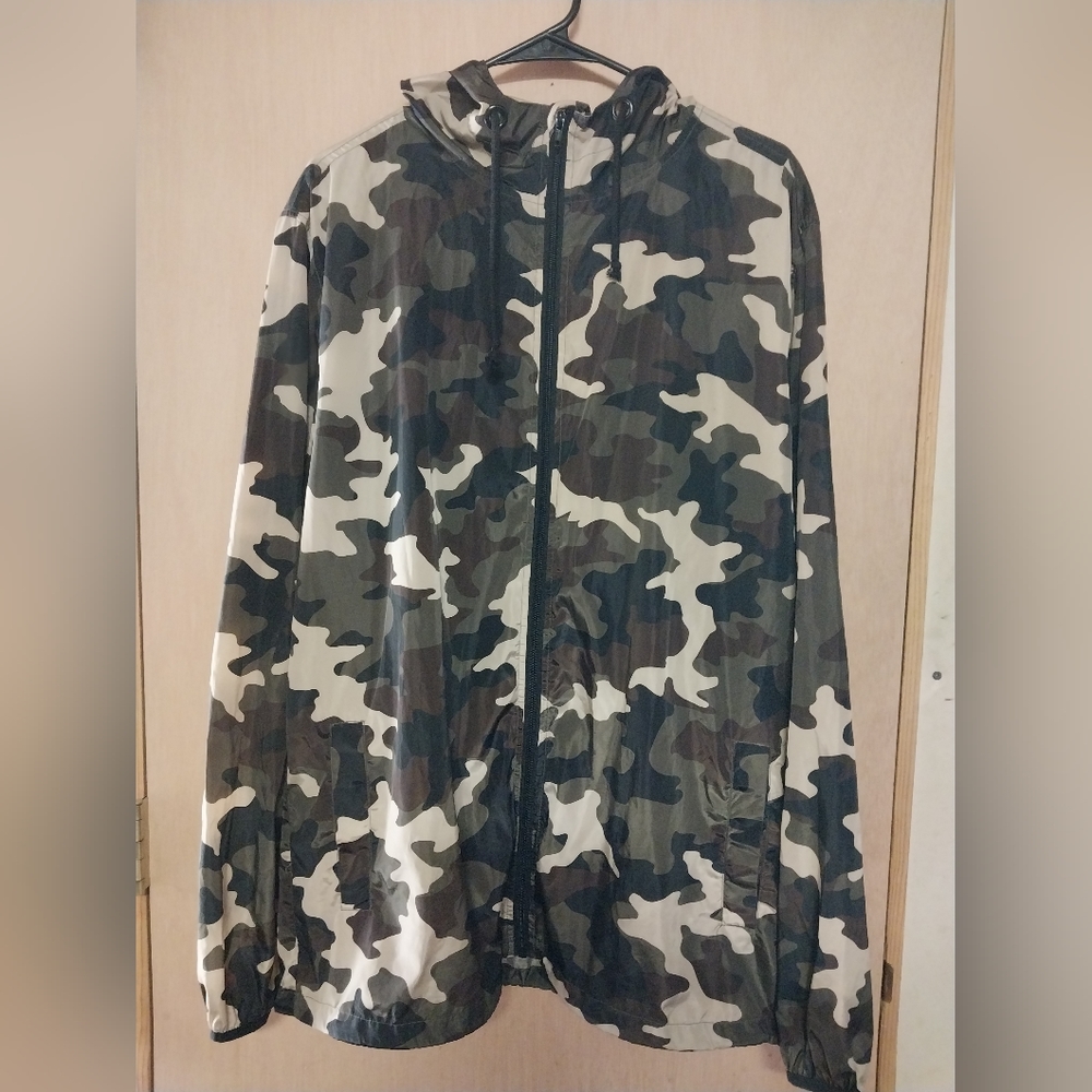 Green Camo Windbreaker